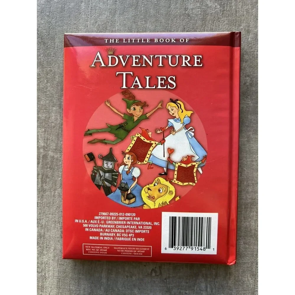 The Little Book of Adventure Tales Children's Illustrated Hardcover BRAND NEW